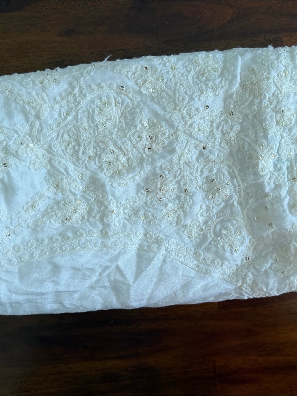 Melissa Odabash White Eyelet Smocked Strapless Mini Beach Dress Cover Up M